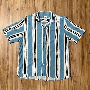 Zara Stripe Print Shirt - Relaxed Fit